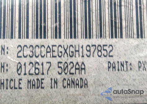 2016 Chrysler 300 300C from USA, damaged, VIN 2C3CCAEGXGH197852